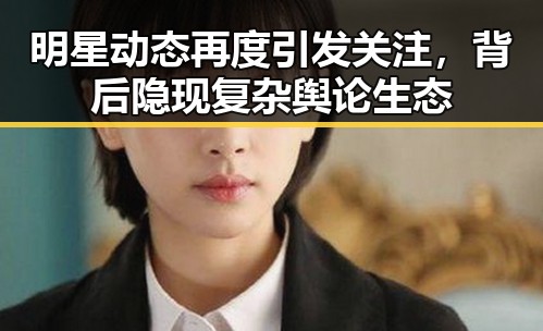 明星动态再度引发关注，背后隐现复杂舆论生态